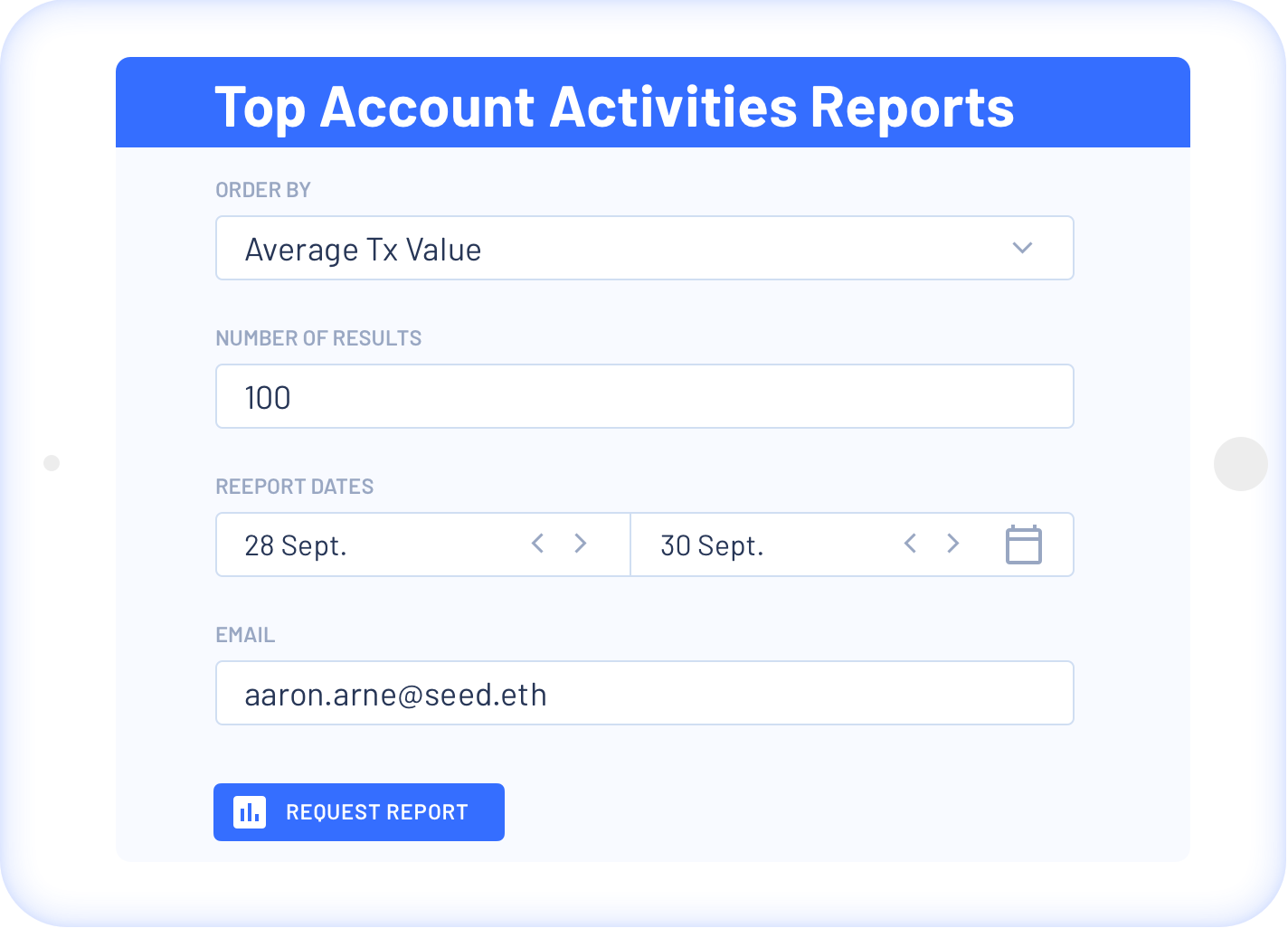 Blockchain Reporting